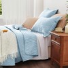 EXQ Home Quilt Set Full Queen Size Spa Blue 3