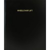 BookFactory Wheelchair Lift Log Book/Journal/Logbook - 120 Page, 8.5''x11'', Black