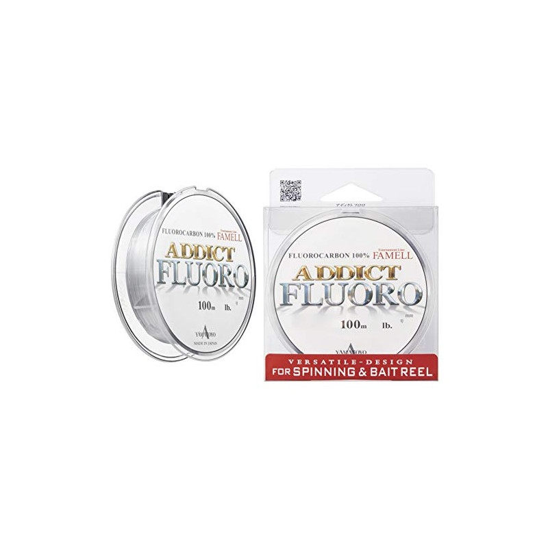 Yamatoyo Addict Fluoro Fishing Line, 328.1 ft (100 m)