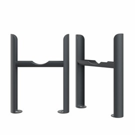 NRG Anthracite Floor Mounting Radiator Leg Kit for Traditional 4 Column Radiator