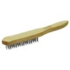 Rolson 42849 4 Row Wooden Handle Wire Brush