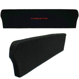 C5 Corvette Trunk Compartment Divider Partition with Red Corvette Script Embroidered Emblem Fits: 1998 Thru 2004 ZO6 FRC Convertible Corvettes