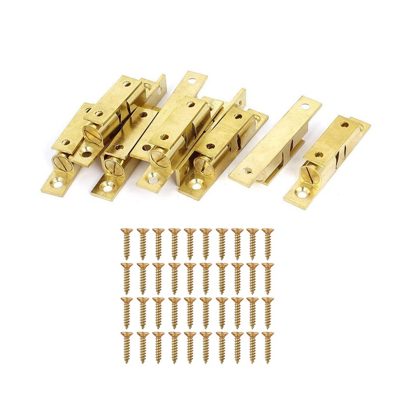 LOOTICH Brass Door Double Ball Tension Catches 42mm for Cabinet