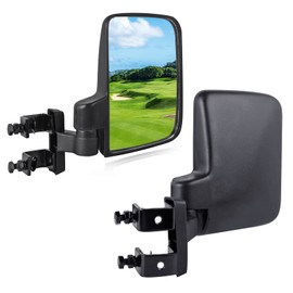 UNIGT Golf Cart Side Mirrors Compatible with Club Car EZ-GO Yamaha and Others No-Drilling Needed Universal Mount to 0.75"-1.0" Windshield Tube