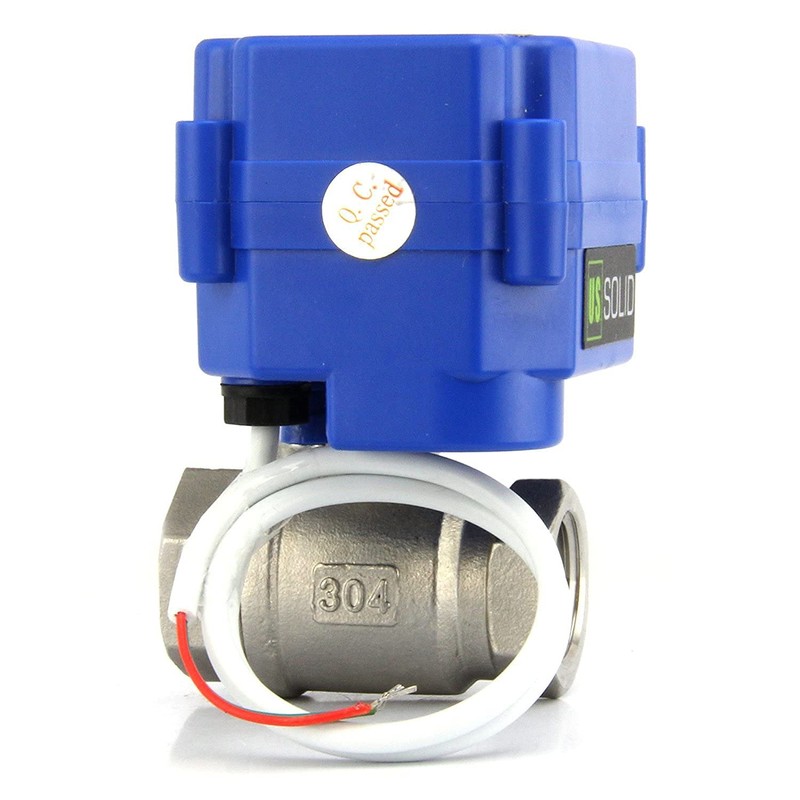 U.S. Solid 3/4" Motorized Ball Valve Stainless Steel Electrical Ball