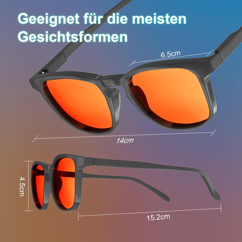 SURFOU Blue Light Filter Glasses for Men and Women, Blue