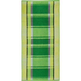 Erwin Müller Ludwigsburg Towels, Set of 4, 100% Cotton, Apple Green, Size 50 x 100 cm, Cuddly Soft, Absorbent, Voluminous, with Practical Loops on Both Sides (Other Colours)