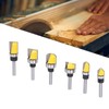 6Pcs Flush Trim Bit 6mm Shank Pattern Router with Bearing
