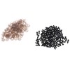 zalati Dolls Noses 100pcs with Thread End Washer Plastic for