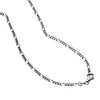 45 cm Figaro curl chain 925 Sterling silver oxidized necklace
