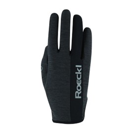 Roeckl Sports Mannheim Riding Gloves, Leisure Summer Gloves, Anthracite Mélange 9