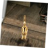 BIUDECO 2pcs Ceramic Cat Statues Decorative Ornaments for Living Bedroom