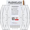 PLEXICLICK® Number Plate Holder, Frame less Transparent | Frameless Universal