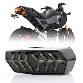 DREAMIZER Integrated Motorcycle Rear Light with Indicator LED Brake Light, Compatible with Honda Grom MSX125 CB650F CB650R CBR650F CTX700N