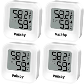 Indoor Humidity Meter Hygrometer 4Pack, Room Thermometer for Accurate Room Temperature Monitor, Digital Hygrometer with Indoor Thermometer for Home, Baby Nursery, and Humidity Sensor Enhanced Comfort