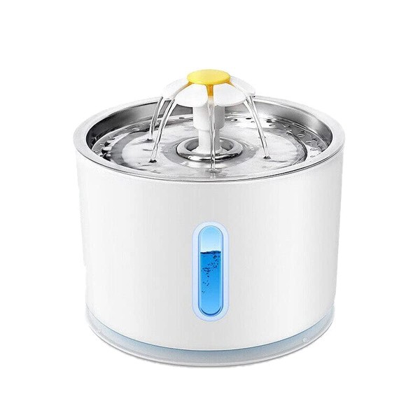 AIMALL LED Automatic Electric Pet Water Fountain Cat/Dog Drinking Bowl