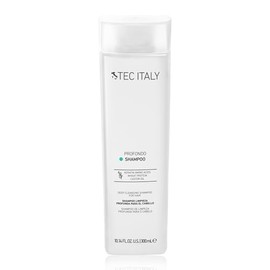 TEC ITALY Profondo Shampoo 300 ml | Limpieza Profunda para Cabello | Elimina Grasa, Residuos, Cloro y Minerales | Con Aminoácidos de Queratina | Cabello Saludable y Brillante