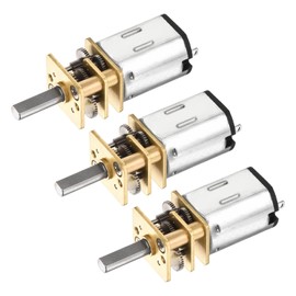 DMiotech 3pcs 6V 50RPM Rated Torque 13 Output Shaft Length 10mm Micro DC Speed Reduction Motor Mini Metal Gearbox Motor for RC Car Robot Model DIY RC Toys Engine