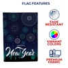 America Forever Happy New Year Garden Flag 12.5 x 18