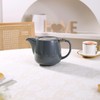 Auxmeware - Ceramic Teapot With Stainless Steel Infuser, Heat Resistant,