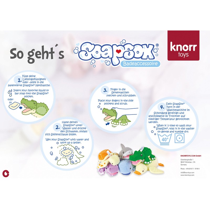 Knorrtoys 78004 - Soap Sox sea family, Tank
