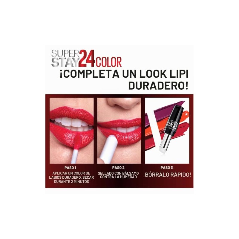 Maybelline New York Superstay 24 2-step liquid lipstick makeup, Frosted