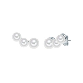 Valero Pearls 32025607 Women's Stud Earrings 925 Silver Pearl