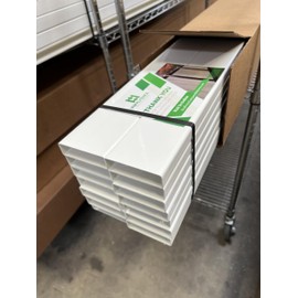 7/8" x 3" x 47-3/4" Vinyl PVC Picket (Box of 14) - White