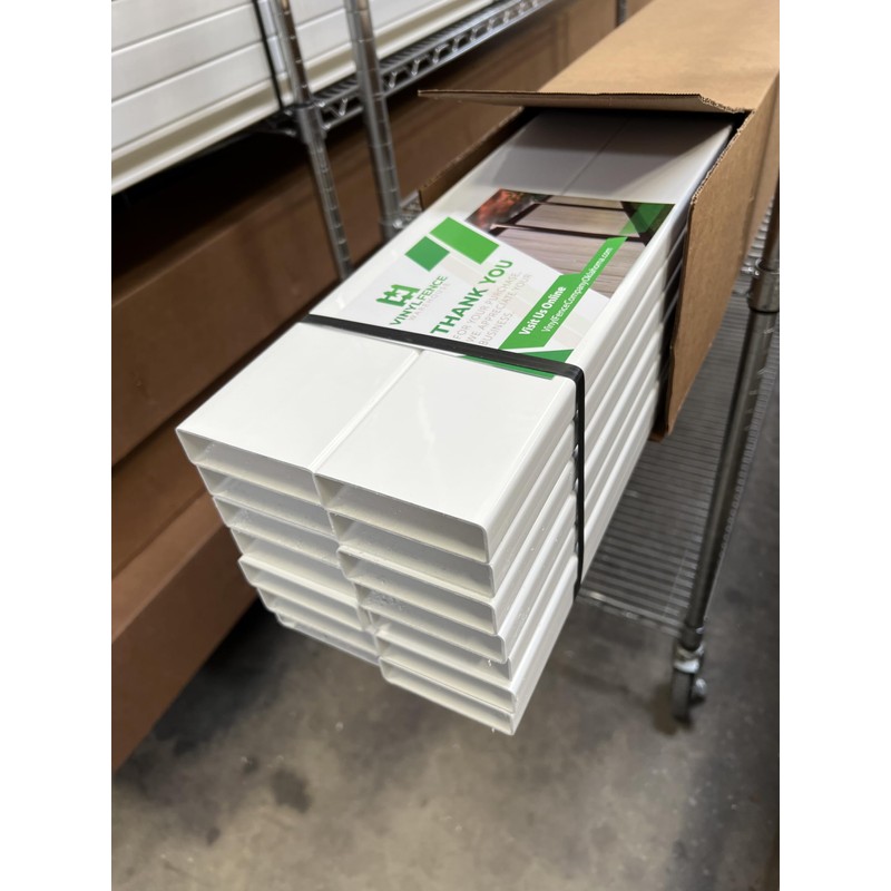 7/8" x 3" x 47-3/4" Vinyl PVC Picket (Box of