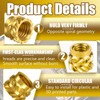Threaded Inserts, 100 Pcs Knurled Brass Nuts, 3D Printing Brass