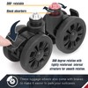 Zoofen Luggage Wheels Replacement with Brake - 2pcs Wear-Resistant Suitcase