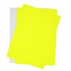 50 Labels in Neon Yellow, DIN A5 Large, Neon Paper