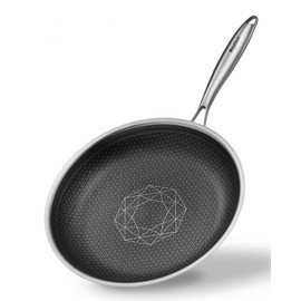 Non Stick Frying Pans, 8 Inch Hybrid Frying Pans Nonstick, Dishwasher & Oven Safe, Induction Compatible, With Stay-Cool Handle, PFOA Free Kitchen Cookware