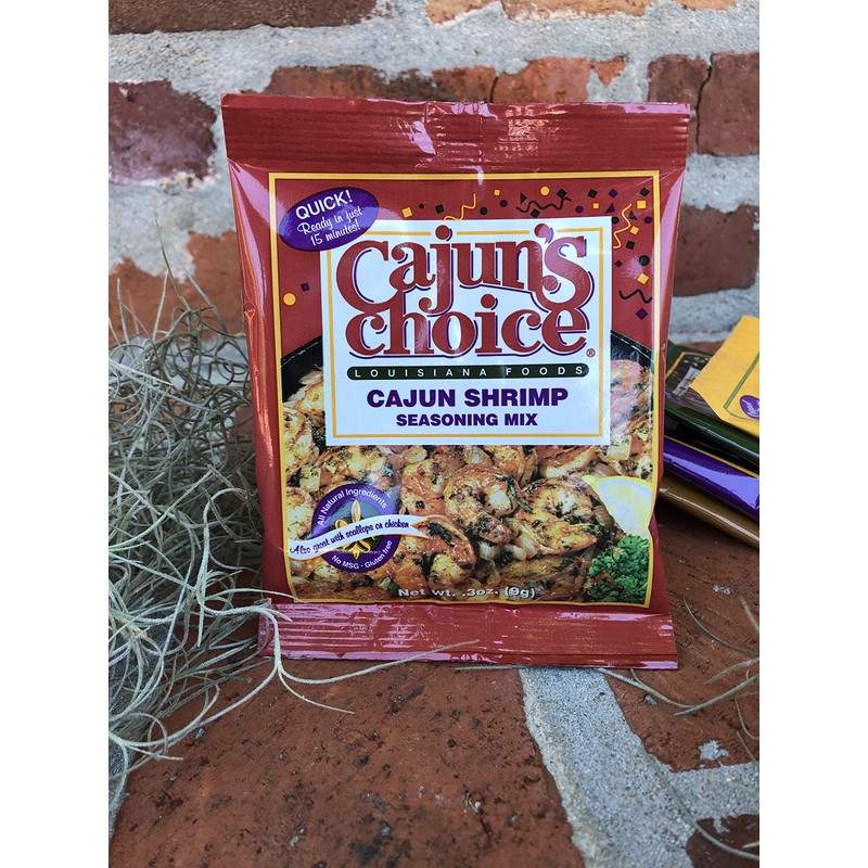 Cajun Shrimp Seasoning Mix .3 oz Cajun's Choice Louisiana Foods