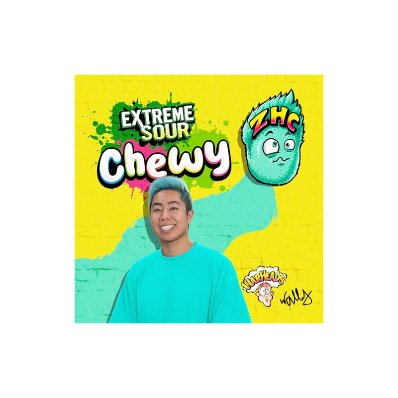 WARHEADS® Extreme Sour Chewy Candy - 7.25 oz Peg Bag