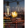 ST40 10 Pack Edison LED Light Bulbs, 0.6W E17 Screw