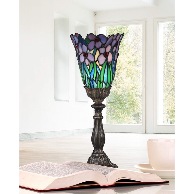 Dale Tiffany STA17006 Meadowbrook Uplight Accent Lamp, 6.5" x 6.5"