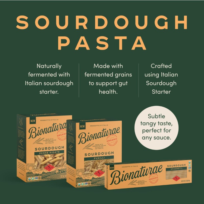 Bionaturae Sourdough Organic Spaghetti Pasta - Spaghetti Noodles Thin, Pasta