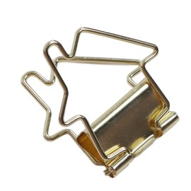 Cute Binder Clips, 15 Pcs Cat Shaped Binder Clips House Shaped Paper Clips with Clear Box Funny Metal Paper Clamps Small Paperclips for Office Supplies, School, Home, Wedding Decoration(House Shaped)
