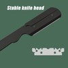 Foldable Beard Blade Holder Stainless Steel Composite Wood Beard Knife