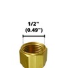 5/16" Hose x 1/4" NPTF Female Pipe Thread Brass Barb