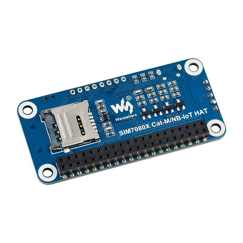 NB-IoT/Cat-M(eMTC)/GNSS HAT for Raspberry Pi Based on SIM7080G Supports Protocols