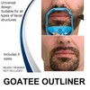 Goatee Template, Set of 5 Sizes Beard Shaping Tool, Beard