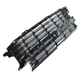 Silscvtt Front Grille Upper Black Mesh Chrome Trim without Center Chrome Trim Replacement for Suburban Tahoe LS LT RST 2021-2022