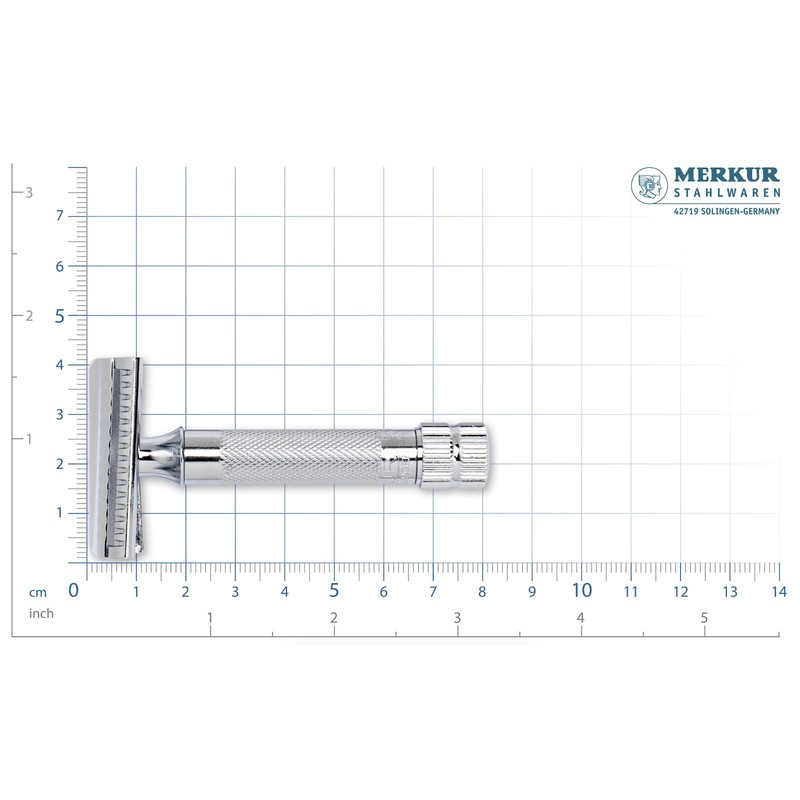MERKUR Safety Razor 37C | Bevel Cut Gloss Chrome |