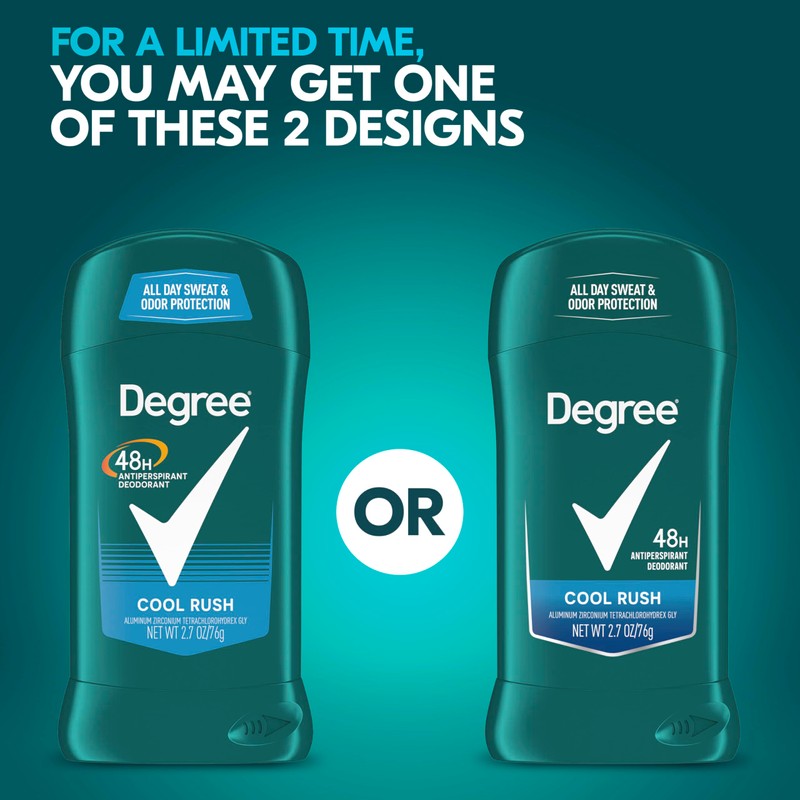 Degree Original Antiperspirant Deodorant Cool Rush 48-Hour Sweat & Odor