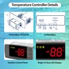 for Dixell XR02CX-4N1F1 Temperature Controller Digital Thermostat Controller with Temperature