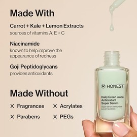 Daily Green Juice Antioxidant Super Serum by Honest for Unisex - 1 oz Serum