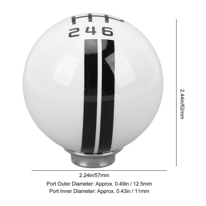 Gear Shift Knob with 3 Adapters Comfortable Grip 6 Speed
