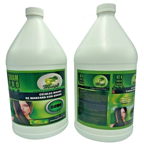 Combo Cirugia Capilar- Celulas Madre  Anti Frizz 3.7 litros + Shampoo Usa Seller